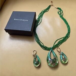 Ross-Simons Green Jewelry Set